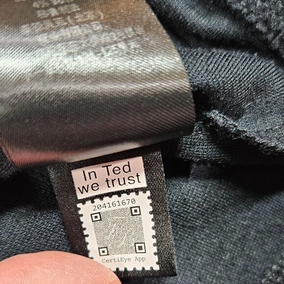 Ted Baker Top Mens 6 XXL Black Caravan 1/4 Zip Slim Fit Lightweight Golf Sweater - Picture 8 of 11